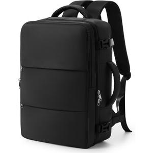 Travel Backpack For Women Men Carry on Backpack Luggage Flight Approved Personal item Travel Bag Essentials Mochila de viaje Laptop College Backpack Black (Small)