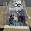 Seealle Farmhouse Table Lamps Set of 2 - Rustic Lamp for Bedroom Living Room, 22" Boho Bedside Lamps for Night Stands End Table Office Desk Lamp Nightstand with Linen Shades(Matte Black)