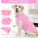 2 Pack XXXL Dog Sweater, Fleece Dog Sweaters for Large Dog Winter Warm Pet Sweater Thick Jacket Clothes Pullover Dog Sweatshirt Coat,XXXL (Pink,Light Pink, 37-49lbs)