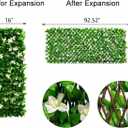 DOEWORKS Expandable Fence Privacy Screen for Balcony Patio Outdoor, Faux Ivy Fencing Panel for Backdrop Garden Backyard Home Decorations - 2PACK