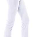 Women's Bootleg Yoga Pants with Hidden Pockets Tummy Control Running Legging Long Bootcut (X-Large, White)