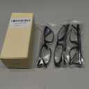 Gaoye +0.75 Reading Glasses Men - Blue Light Blocking Lenses, TR90 Frames, UV400 - Eyeglasses with Clear Vision (A4 Pack Black)