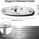 Hunting Saddle Hip Pinch Eliminator - 2.7mm Thick 304 Stainless Steel Bridge Spreader - Mirror Polished Surface - Polished Finish Hip Saver - Tree Stand Accessories for All-Day Comfort - Ideal for Long Hunts & Premium Gift