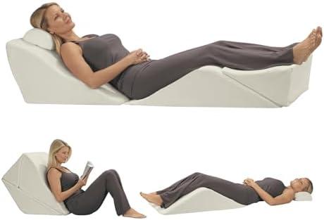 Contour BackMax Foam Bed Wedge Sleep Support System | Sleeping Pillow Wedge and Leg Elevation Pillows | Mattress Wedge for Acid Reflux | Backrest Wedge Pillows for After Surgery (28-inch BackMax Only)