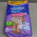 Always Discreet Adult Diapers for Women, Incontinence Underwear, Postpartum Essentials, Disposable Briefs, Max Absorbency, Bladder Leak Protection, Small/Medium, 32ct