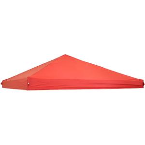 Sunnydaze 12x12 Canopy Replacement Top - Replacement Canopy Cover Only - Heavy-Duty PU-Coated 150D Oxford Fabric - Red