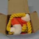 Squeaky Dog Toys: Large Dog Chew Toy- Interactive Tough Tug of War Toy with Rope for Small/Meduim/Large Breeds - Puppy Toy for Teething Training (Bright Red)