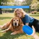 4 in 1 Dog Cat Pet Bath Brush Kits with Comb, Pets Hair Removal Clipper Massage Tool, Pets Bath Brush Shampoo Scrubber Kits, Grooming Massage for Long and Short Hair, Pet Bath Supplies