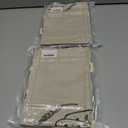 2 x 2 Pack Linen Bread Bag for Homemade Bread Container - Plastic Lined, 19.7 x 13.7 Inch Unbleached & Reusable Bread Storage for Bakery Baguette Picnic Wedding Wrapping Camping