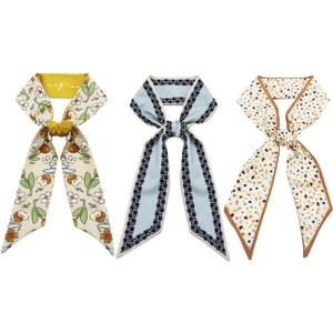 Purse Scarf Handbags For Women Skinny Hair Neck Accessories Scarves With Bag Scarfs Handle Fashion Lightweight 3pc (32-3pc37.8 Inches/2.6 Inches)
