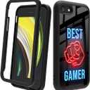 Compatible with iPhone SE 2022/2020 (3rd/2nd Gen), iPhone 8/7 | Shockproof Rugged Dual-Layer Protective Cover for Boys, Kids, Men - Best Gamer 146