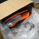 Wheelchairs for Adults,Transport Wheelchair Lightweight Foldable with Removable Cushion,Transport Chair,Ergonimic Travel Wheelchair with Telescopic Handle,Orange