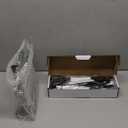 Astercook Knife Set with Block and Sharpener, 22 Piece Kitchen Knife Set Dishwasher Safe, Space-Saving Clear Knife Block with Knives for Everyday Home Cooking Black