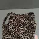 QINSEN Women's Sexy Open Back Sleeveless Crop Tank High Neck Slim Fit Cropped Tee Shirt Y2k Tops X-Large, Leopard