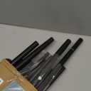 Double Curtain Rods for Windows 66 to 120 inch, 1 Inch Black Adjustable Around Heavy Duty Decorative Drapery Rod For Room