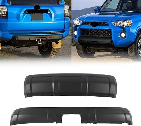 skkyoro Front & Rear Bumper Valance Panel Molding 2pcs For Toyota 4Runner 2016-2024 Replacement Matte Black Style (NOT Fit for Limited, TRD Sport & SR5)