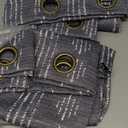 jinchan 95% Blackout Boho Curtains 63 Inch Length for Bedroom White on Blue Geometric Printed Grommet Top Room Darkening Thermal Insulated Window Drapes 2 Panels