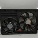 VW102 Replacement Dual Radiator & Condenser Cooling Fan Assembly for Volkswagen Jetta 2.0L VW Tiguan for Audi A3 TT
