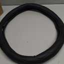 Heated Steering Wheel Cover - WARMITORY Luxury Steering Wheel Heater, 12V Quick Hand Warmer, 14.5-15 inches Outer Diameter for Standard-Size Car Steering Wheels(Leatheret PU)(Black)