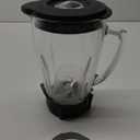 Replacement 6-cup glass jar with blade and bottom,Compatible with Oster Pro 1200 Blenders (BLSTMB-CBG, BLSTMB-CBF, BLSTMB-BBG) and Oster Master Series Blender(BLSTJJ-GPB-000,BLSTTM-GM0-000) (Black)