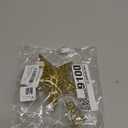 6 Inch Christmas Tree Topper Mini Gold Star Small Christmas Tree Star Metal Glitter Xmas Trees Topper for 3 4 ft Trees Pencil Decorations