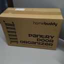 HomeBuddy Pantry Door Organizer - 6 Basket Over The Door Organizer, Sturdy Back of Door Storage Organizer with 3 Sets of Padded Hooks - Door Shelf for Kitchen, Bathroom, Wardrobe