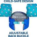SwimWays Swim Trainer, US Coast Guard Approved Life Vest Kids Swim Vest, Arm Floaties & Life Jackets for Kids 33-55 lbs