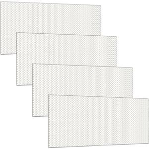 Frienda 4 Pcs Light Covers Replacement Flat Clear Prismatic Acrylic Ceiling Light Cover Panels(22.5" x 46.5" x 0.12")