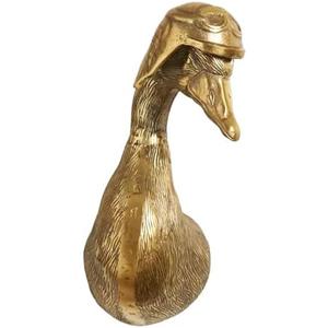 maytopia Animal Heads Wall Decor, Deer Head Wall Mount, Resin Animal Sculptures Head Wall Hanging Decoration for Family Living Room Bedroom Bathroom Kitchen Gift (Duck)