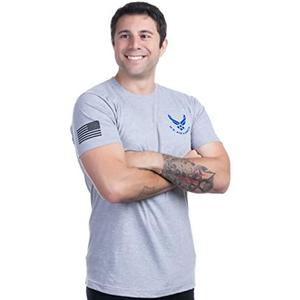 U.S. Air Force | Licensed United States Airforce Tee Shirt, USAF Airman Veteran Military T-Shirt for Men Women, Size Small