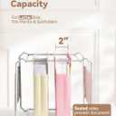 SortRax Plastic Extra Capacity Hanging File Folders, 2" Pastel Expanding Pocket, Heavy Duty for Filing Cabinet, Insertable 1/5-Cut Tabs, Letter Size - 12 Pack