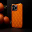 ZHEGAILIAN for iPhone 12 Pro Max Case, Military-Grade Protection, All-Around Shockproof Corners, Stylish Leather Phone Case for iPhone 12 Pro Max - Orange