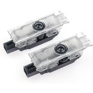 Car LED Logo Projector Puddle Door Lights for Dodge Challenger Accessories, No Fade 4K-HD Welcome Lights, 2 Pack (DODG)