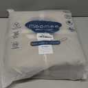 MooMee Bedding Duvet Cover Set 100% Washed Cotton Linen Like Textured Breathable Durable Soft Comfy (Heathered Tannish Linen Grey, Queen 90"x90")