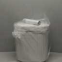 ELPHECO Automatic Motion Sensor Trash Can - 2 Gallon Slimline for Bathroom, Bedroom, Kitchen, Office - White with Gold Trim