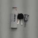 Car Door Lock Cylinder Set with Keys for Volkswagen Jetta 1997-2004 for Golf 1997-2005 for Polo 2003-2005 | 2 Keys, Silver Tone | Left Side Door Lock Cylinder Replaces 604837167