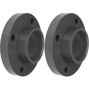 Pangda 2 Pcs 3 PVC Van Stone Flange PVC Pipe Fitting Slip Socket Van Stone Flange Schedule 80 Slip Socket for Industrial and Plumbing Systems Gray