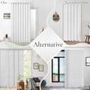 Full Blackout Memory Trained Pleated Curtains with Magnetic Closure, Room Darkening Window Treatment Panel for Bedroom,Floor to Ceiling Patio Door, 1 Panel, W45 x L96, Greyish White