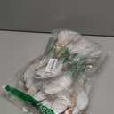 10 Pcs Large Christmas Flowers, Glitter Christmas Flowers 10in Brown Artificial Magnolia Flower Ornaments Fold Floral for Christmas Tree Decorations Xmas Tree New Year Party Wedding Centerpiece