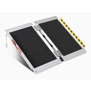 Orford Aluminum Alloy 2ft Nonskid Folding Wheelchair Ramp/Sl
