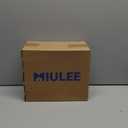 MIULEE 100% Blackout Decorative Linen Curtains with Geometric Pattern, Thick Woven Farmhouse Rustic Patterned Drapes with Back Tab for Bedroom and Living Room, Olive Green, 52 x 63 Inches, 2 Panels