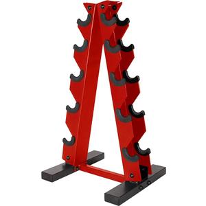 CAP Barbell RK-12BIS-RD Dumbbell Rack with A-Frame Red