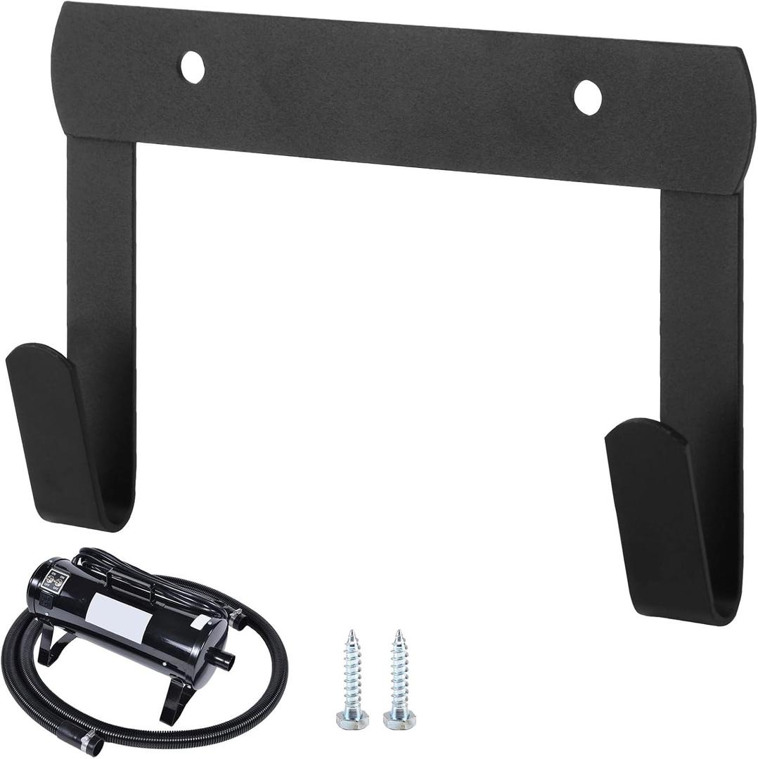 Dryer Wall Mount Bracket/Heavy Duty Pet Hair Dryer Holder Compatible with K9 Dryers and Dog Grooming Station-DogGrooming Supplies/Accessories (Black)