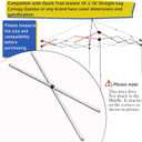 Compatible with Coleman Ozark Trail First Up 10 X 10 Canopy Gazebo Side Truss Bar Length 39 7/8" Replacement Parts White