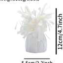 balloon weights are perfect for parties, birthdays, weddings. Each pack includes 6PCS durable weights that easily decorate balloons and elevate any celebration. (White 6pcs)
