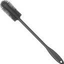 Silicone Bottle Brush, Water Bottle Cleaner Brush with Long Handle, Perfect for Cleaning Narrow Neck Containers, Vacuum Sports Bottle, Tumblers, Flask, Glassware (1 Pack, Charcoal)