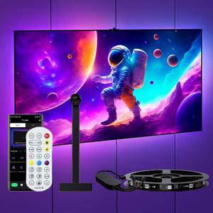 RadiantFlux 16.4FT LED Strip Lights for TV,Smart LED Backlight with Camera,Color Changing Gaming Lights with Remote Control,Sync to 65-75 Inch TV Without Delay,for Room Gaming Decoration