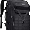 WITZMAN Carry On Travel Backpack for Men Large Convertible 45L Fit 17 Inch Laptop Backpack 3 in 1 Bag for Airline Approved(B688 Black)