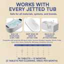 Jetted Tub Cleaner for the Jets and the Tubes 24 Tablets Hot Tub Cleaner for Jet Bathtub Heavy Duty - No Harsh Chemicals and Septic Safe - Compatible with Whirlpool, Spa, Jetted Bath