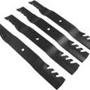 4Pcs Mulching Blades 106-2247-03 106-8744-03 Compatible with Toro Time Cutter Riding Mower 74360 74363 74365 74366 Compatible with Exmark Quest Mowers QT22KA421 QTE651KA421 QTE735KC421